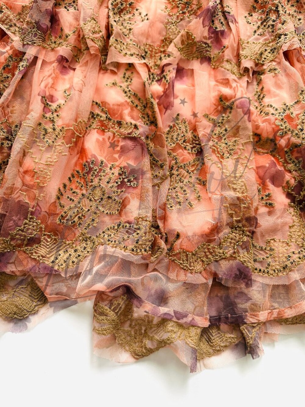 FREE PEOPLE Maple Glow Embellished Sequin Maxi Skirt Set In Pink (size XS) NWT - Picture 10 of 14
